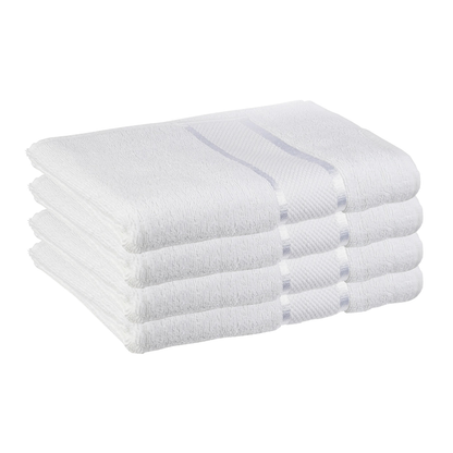 Prosop de baie si de fata Lodi, pentru uz rezidential/hotel/calatorii, densitate 420g/m², model egiptean, bumbac 100%, dimensiuni 70x130 cm, alb