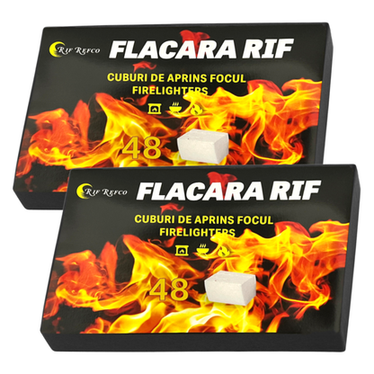 Set Cuburi pentru Aprins Focul Lodi, pastile aprinzatoare, timp indelungat de ardere, incalzire centrala, seminee, sobe, camping, drumetii