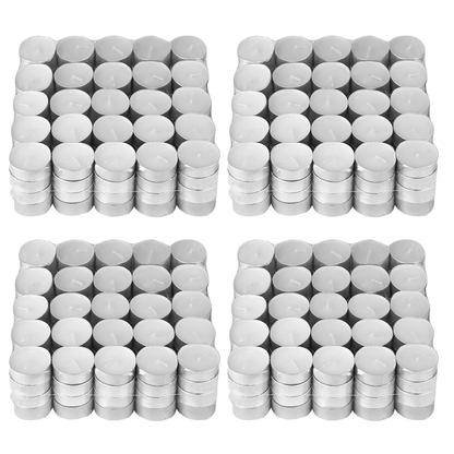 Set Lumanari Tip Pastila Lodi, din ceara, inodore, timp de ardere 3 ore, 3.6 x 0.8 cm, alb