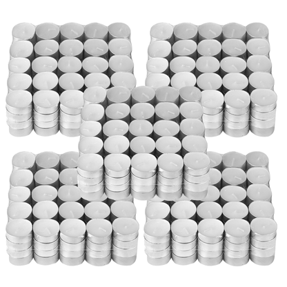 Set Lumanari Tip Pastila Lodi, din ceara, inodore, timp de ardere 3 ore, 3.6 x 0.8 cm, alb