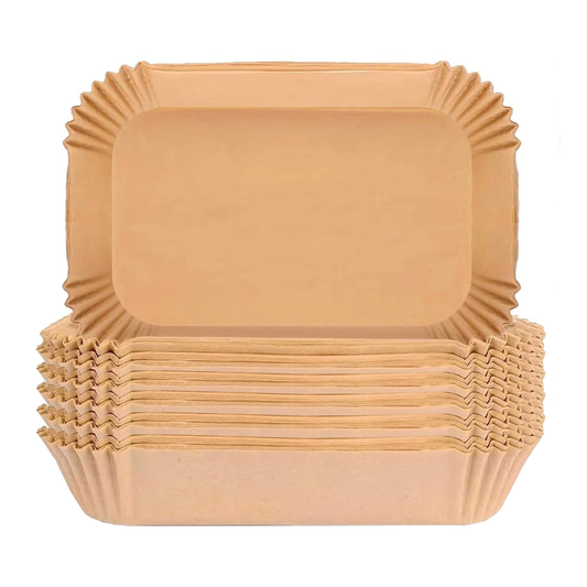 Set 500 Bucati Hartie de Copt pentru Air Fryer Lodi967, friteuza, unica folosinta, , 22 x14 x 4.5 cm, dreptunghiular, maro