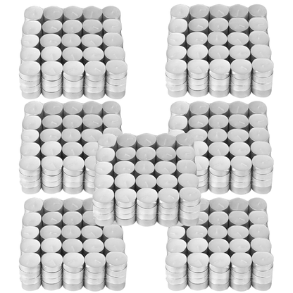 Set Lumanari Tip Pastila Lodi, din ceara, inodore, timp de ardere 3 ore, 3.6 x 0.8 cm, alb