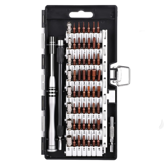 Set Trusa Surubelnite de Precizie 60 in 1 Lodi120,  pentru Macbook, iMac, iPhone, electronice, telefon, PC, otel S2, varf magnetic,  negru