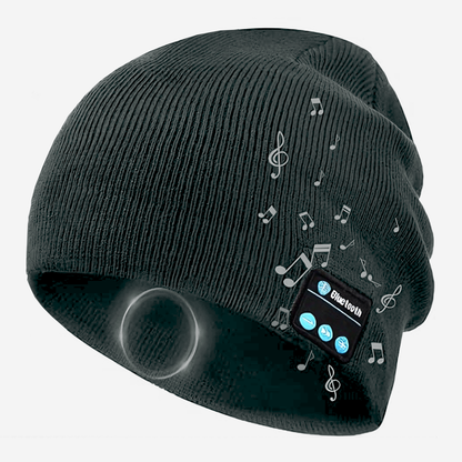 Caciula Bluetooth Unisex Lodi1493, hands-free, microfon, difuzoare stereo incorporate, sistem audio detasabil, curatare usoara, comoda, pentru alergare/drumetii, gri inchis