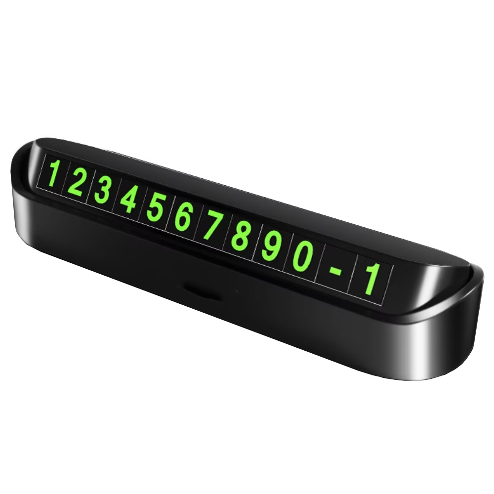 Suport Auto pentru Numarul de Telefon Lodi38, stickere magnetice, adeziv puternic, dimensiuni reduse, negru