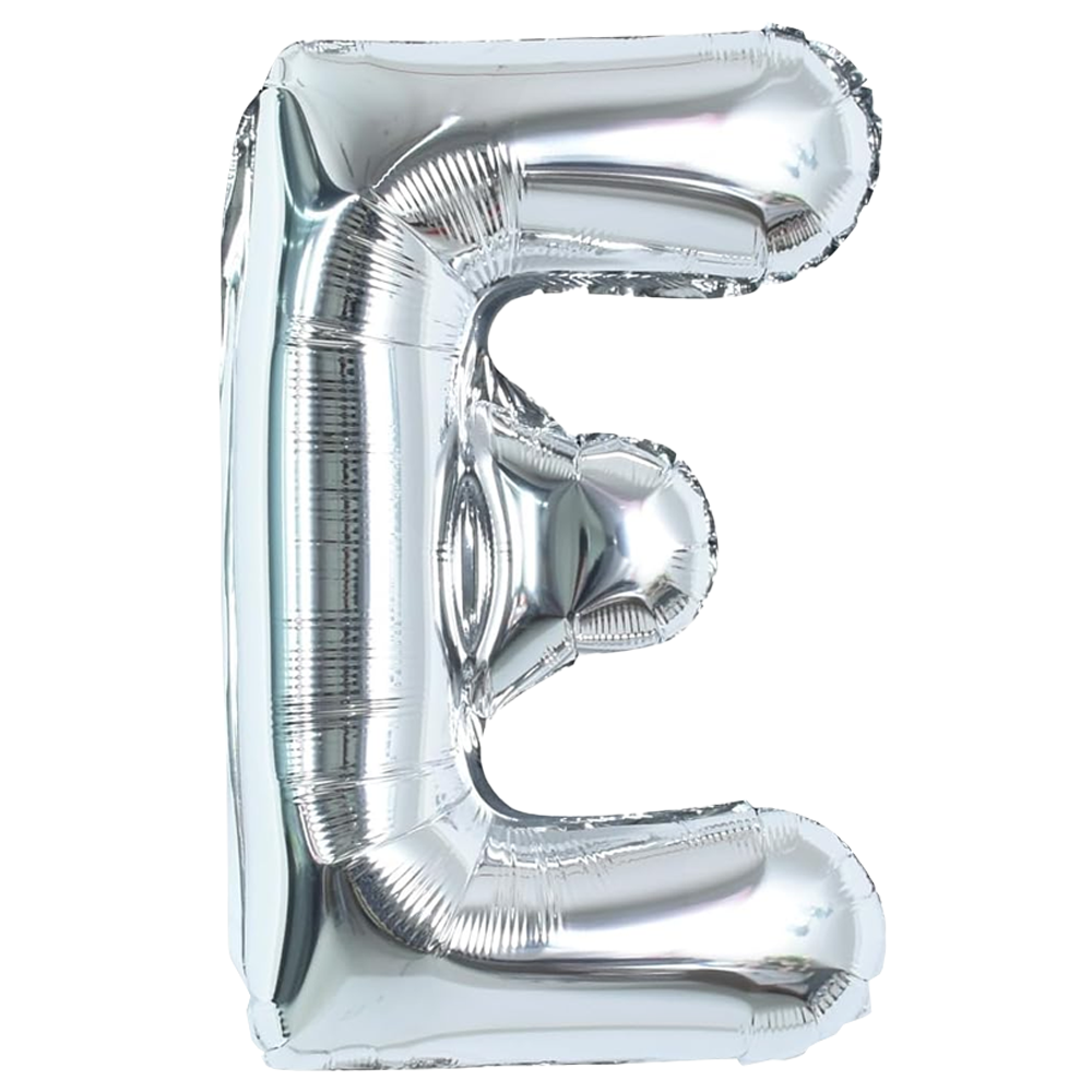 Balon in Forma de Litera E Lodi1022, metalizat, pentru Petreceri/Aniversari/Evenimente,rezistent, folie, argintiu, 40 cm
