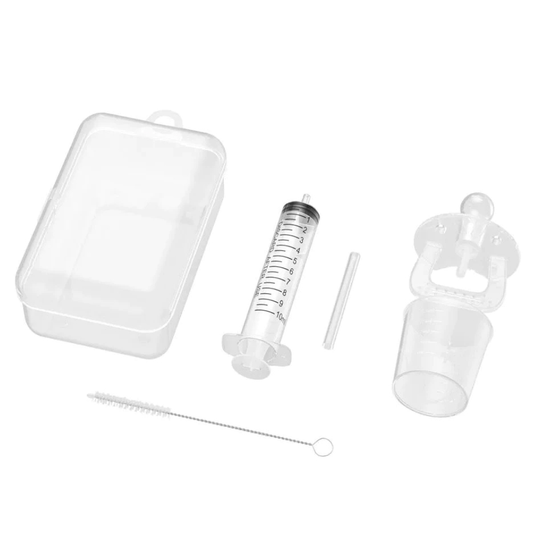 Dispenser Gradat Tip Suzeta Lodi41, administrare medicamente sugari, 6 piese, usor de folosit, 10ml, transparent