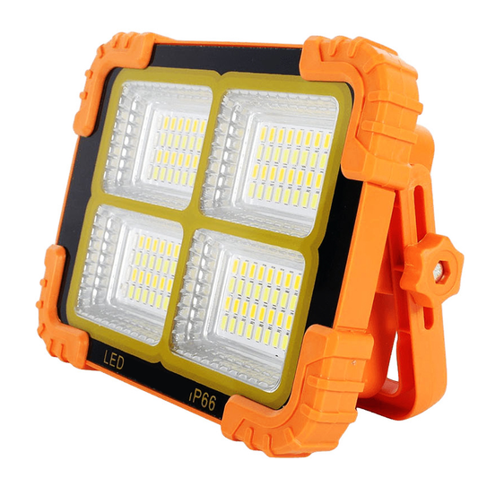 Lampa Solara 144 LED-uri Lodi268, 4 moduri de iluminare, protectie IP66, lumini de urgenta, power bank, portabila, Waterproof, exterior, portocaliu