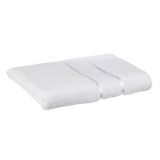 Prosop de baie si de fata Lodi, pentru uz rezidential/hotel/calatorii, densitate 420g/m², model egiptean, bumbac 100%, dimensiuni 70x130 cm, alb