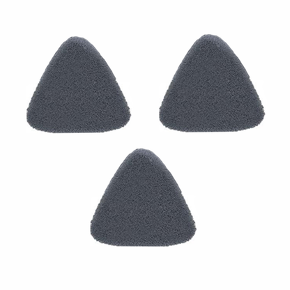 Set 3 Rezerve pentru Mop cu Cap Triunghiular Lodi357, rotire 360 grade, 27 cm, gri