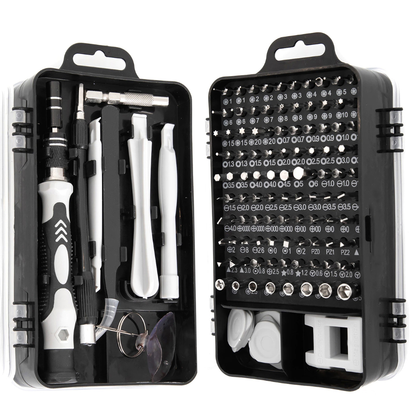 Set Trusa Surubelnite de Precizie 112 in 1 Lodi121,  pentru Macbook, iMac, iPhone, electronice, telefon, PC, otel S2, varf magnetic,  negru