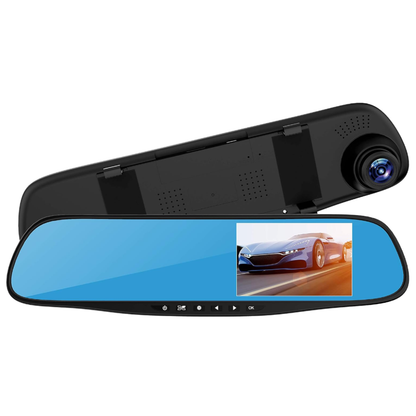 Oglinda Auto Retrovizoare cu Camera Frontala Lodi492, video Full HD 1080P, senzor G, 32GB, Night Vision, Display 2.8 inch, negru