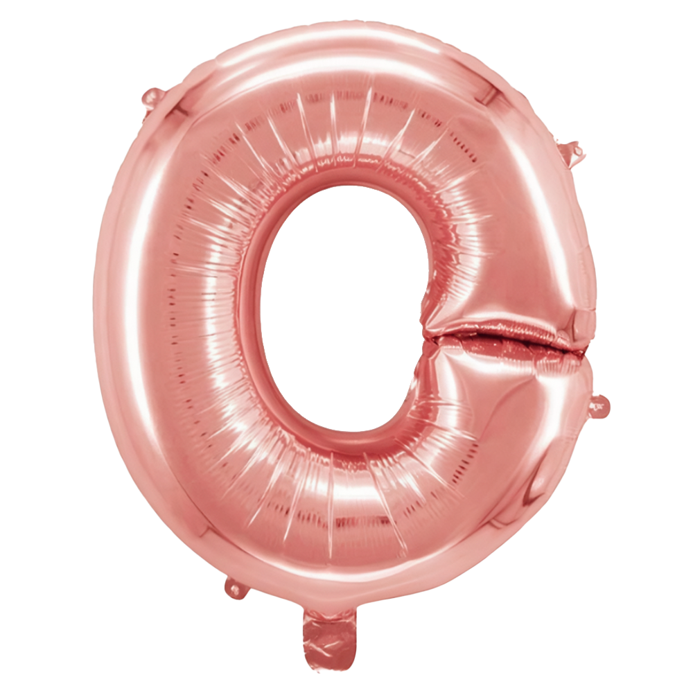 Balon in Forma de Litera O Lodi1474, metalizat, pentru Petreceri/Aniversari/Evenimente, rezistent, folie, rose gold, 40 cm