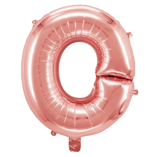 Balon in Forma de Litera O Lodi1474, metalizat, pentru Petreceri/Aniversari/Evenimente, rezistent, folie, rose gold, 40 cm