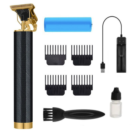 Aparat de tuns si masina de ras barba Lodi595, 4 piepteni inclusi, acumulator, lame ascutite, usor de curatat, trimmer profesional, negru