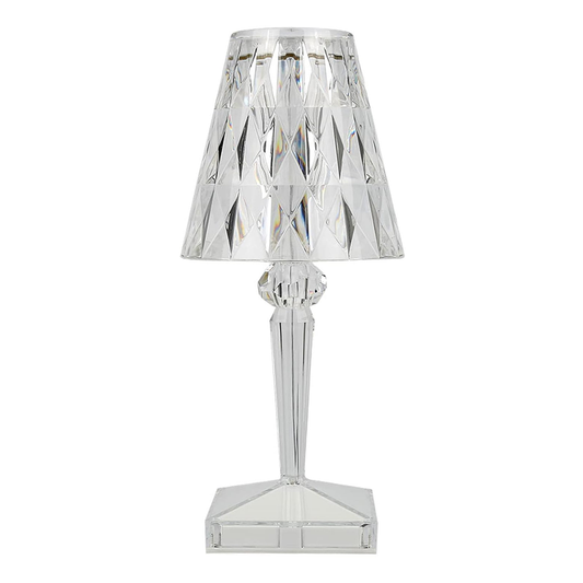 Lampa Ambientala Cristal LED Lodi1219, veioza, portabila, 3 moduri de iluminare, intensitate ajustabila, tactila, incarcare USB