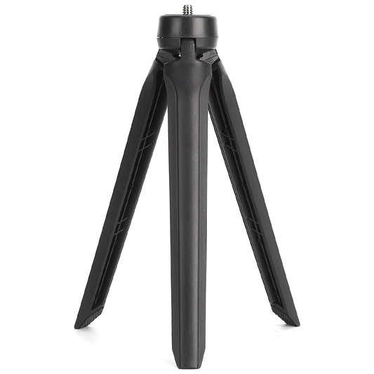 Mini Trepied Lodi1312, pentru telefon, aparat foto, camera video,lampa circulara, materiale calitative, surub universal, picioruse anti-derapante, portabil, ergonomic, 20 x 3 cm, negru