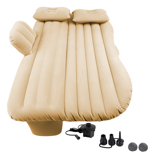 Saltea Auto Gonflabila 2 in 1 Lodi1275, scaun spate si travel bed, materiale calitative, pluristratificata, saculet de depozitare, pompa pentru umflare inclusa, 138 x 85 cm, bej