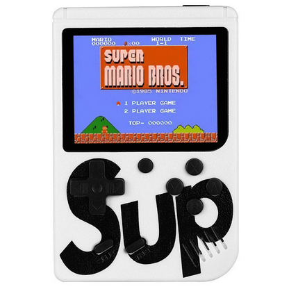 Mini Consola Jocuri Retro Game Box Lodi1501, SR-90, 400 in 1, rotita volum, portabila, cablu AV, incarcare USB-MINI, autonomie ridicata,  11x8 cm, negru