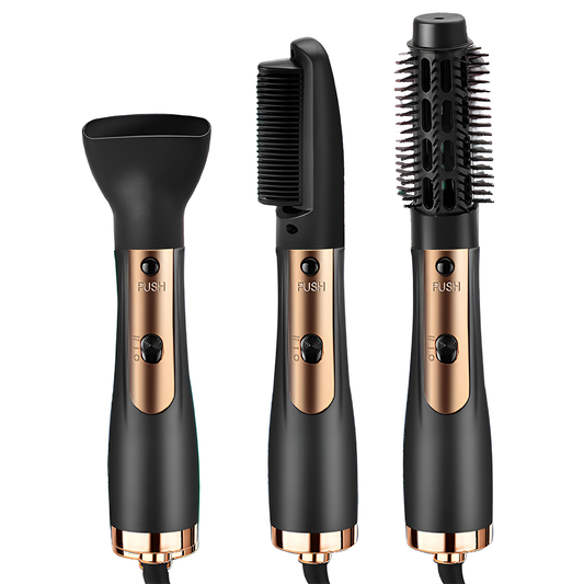 Uscator Profesional de Par 3 in 1 Lodi998, aparat multifunctional coafare si uscare, 3 accesorii incluse, 1000W, gri