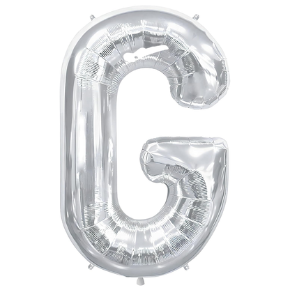 Balon in Forma de Litera G Lodi1483, metalizat, pentru Petreceri/Aniversari/Evenimente, rezistent, folie, silver, 40 cm
