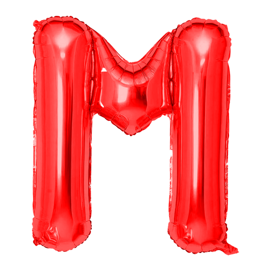 Balon in Forma de Litera M Lodi1476, metalizat, pentru Petreceri/Aniversari/Evenimente, rezistent, folie, rosu, 40 cm