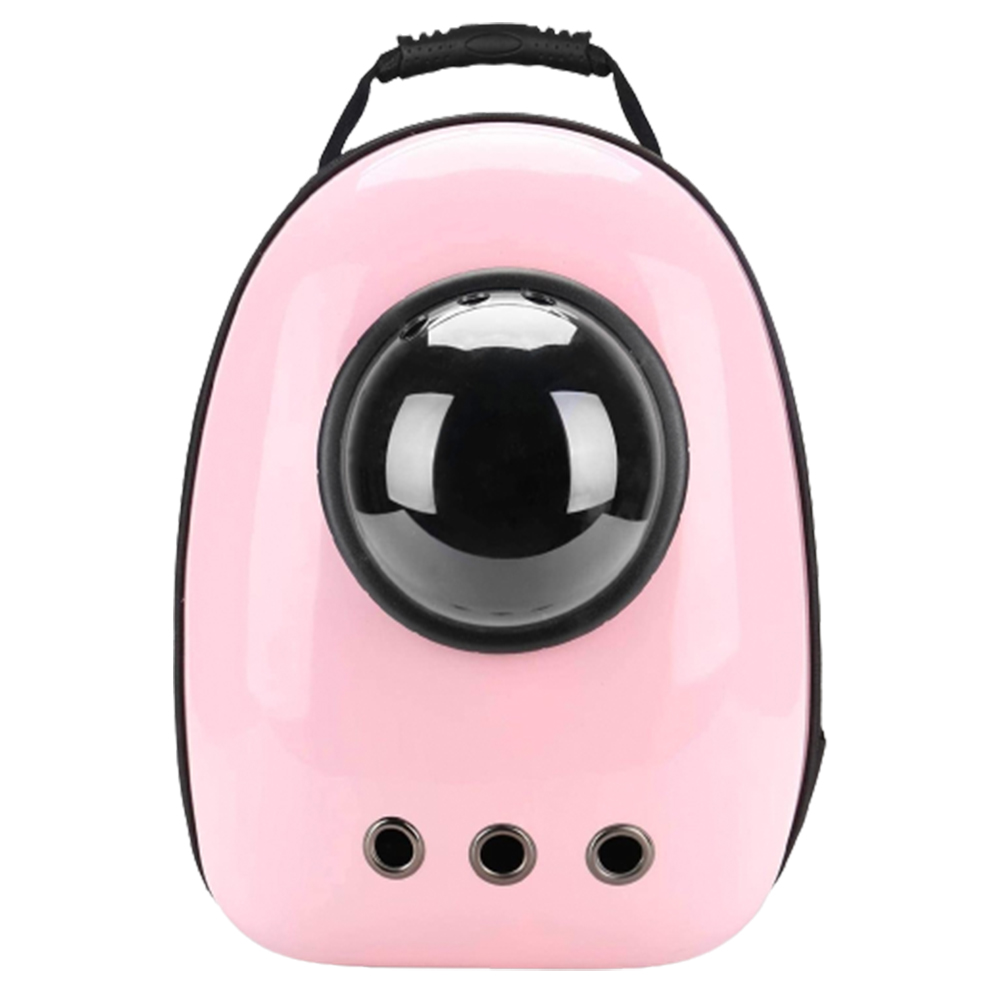 Rucsac Transport Animale Lodi23, greutate Max 7kg, hublou transparent, buzunar lateral, accesorii incluse, pentru talie mica, roz