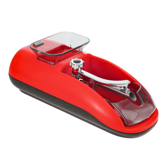 Aparat Electric de Facut Tigari Lodi284, injector tutun, dimensiune standard, ergonomic, accesorii incluse, rosu