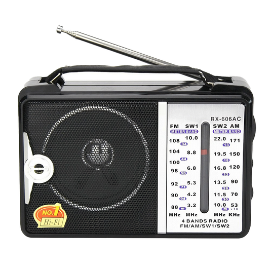 Radio Portabil Lodi1418, FM/AM/SW1/SW2, mod dual de alimentare, baterii/la priza, receptie ridicata ce prinde posturi regionale/la sate, negru