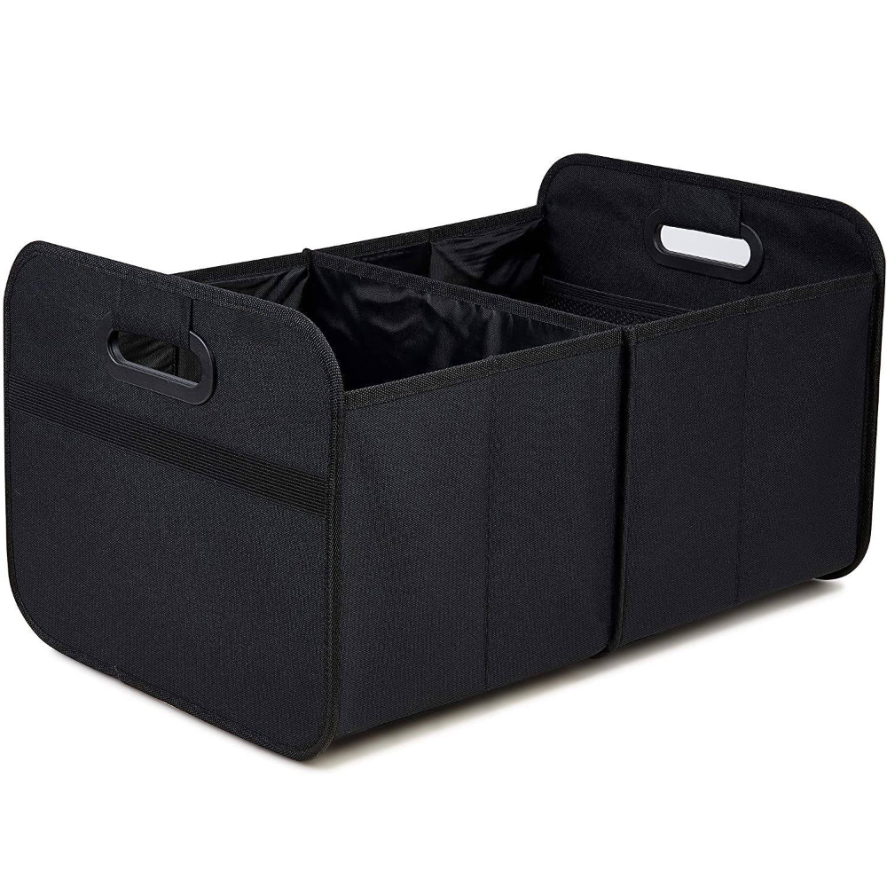 Organizator Auto Portbagaj Lodi294, 2 compartimente, pliabil, portabil, elastic de prindere, multifunctional, universal, negru
