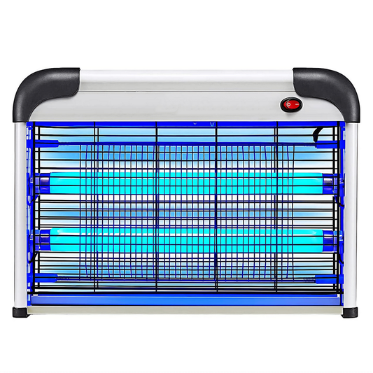 Aparat Electric Anti-Insecte Lodi1170, 4W, Insectocutor cu 2x tuburi ultraviolete, raza de actiune 200 m², unghi de propagare 360º, design modern, alb/negru