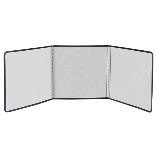 Placa de Protectie Aragaz Anti-Stropi Lodi87, panou triplu, pliabila, metal, de inalta calitate, usor de curatat, 97x30cm, argintiu