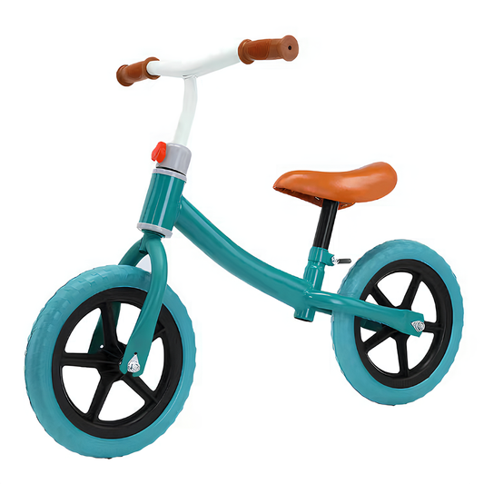 Bicicleta fara Pedale Lodi1114, inaltime reglabila, manere anti-alunecare, sa confortabila waterproof, roti de 12 inch, cauciuc rezistent, 2-5 ani, verde