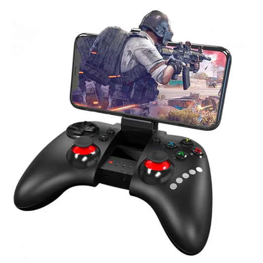 Controller Gamepad 3in1 Lodi463, Bluetooth, compatibil IOS/Android/PC, autonomie 20 ore, suport telefon reglabil, multiple functii, Negru
