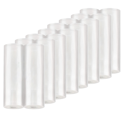 Set de Role Folii pentru Vidat Universale Lodi, 5m x 20cm, compatibile cu orice aparat de vidat, gofrate, reutilizabile, rezistente la caldura, transparente