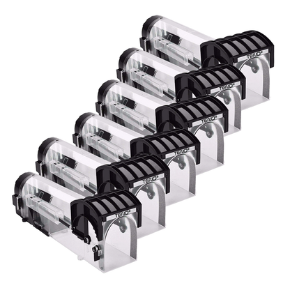 Set 6 Capcane pentru Soareci si Sobolani Lodi679, tip tunel, cursa inteligenta, interior/exterior, negru