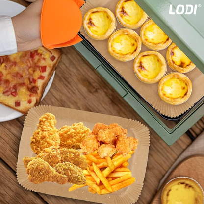 Friteuza Dubla Fara Ulei Air Fryer Lodi855, 100 tavi de copt cadou,tehnologie smart sensing, programe smart chef automate, afisaj digital, capacitate 8 L, tehnologie de eliminare a grasimii, functie de pastrare la cald,tensiune alimentare 220-240 V, negru