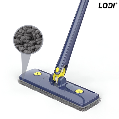 Set 3 Rezerve pentru Mop cu Cap Dreptunghiular Lodi1245, rotire 360 grade, 34 x 12 cm, gri