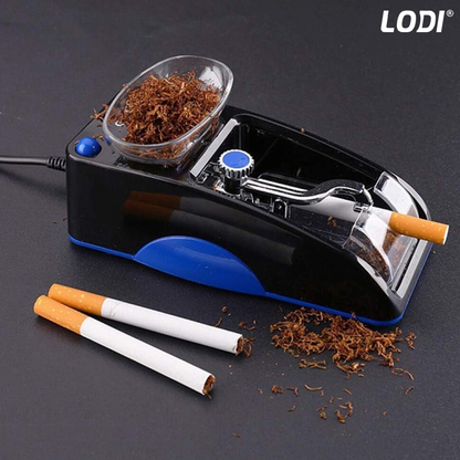 Aparat Electric de Facut Tigari Lodi274, injector tutun, dimensiune standard, ergonomic, adaptor inclus, albastru/negru