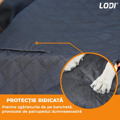 Husa Auto Protectie si Transport Animale Lodi13, anti-zgarieturi, waterproof, impermeabila, accesoriu inclus, material OXFORD D600, negru