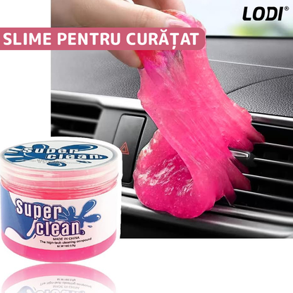 Slime pentru Curatat Spatii Greu Accesibile Lodi316, Super Clean, interior auto, tastatura, uz casnic, roz