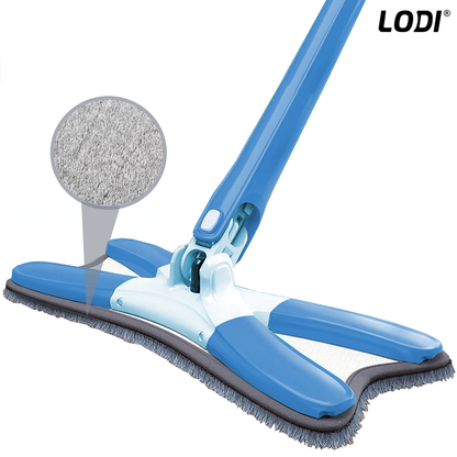 Set 3 Rezerve pentru Mop cu Cap in Forma de X Lodi1247, rotire 360 grade, 37 x 14 cm, gri