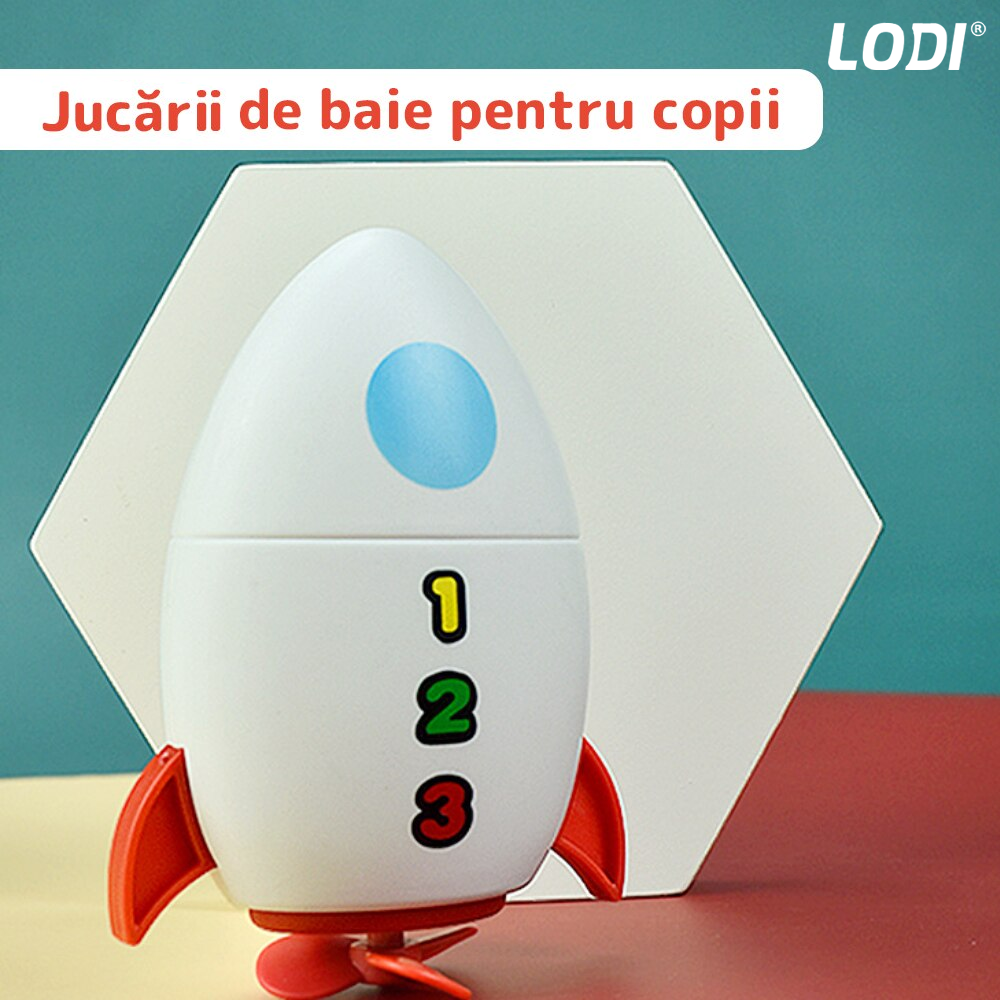 Set 3 Jucarii de Baie pentru Copii Lodi596,  Inotatoare, interactive, fara baterii, mecanism cu cheita, multicolor