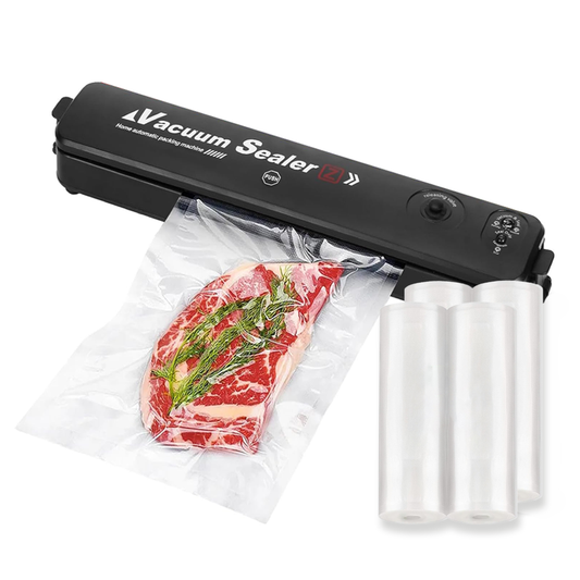 Aparat de Sigilat si Vidat Lodi1181, set 4 role de vidat gofrate 15 cm x 5 m cadou, alimente si obiecte, vidare umeda/uscata/soft, 90W, 220V, portabil, negru