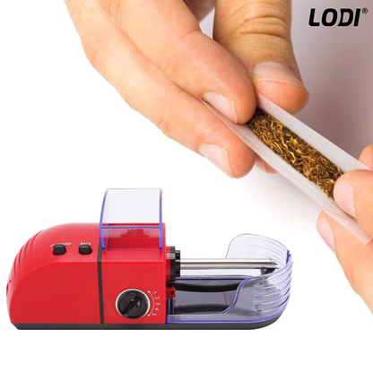 Aparat Electric de Facut Tigari Lodi280, injector tutun, 5 niveluri de maruntire, ergonomic, dimensiune standard, accesorii incluse, rosu