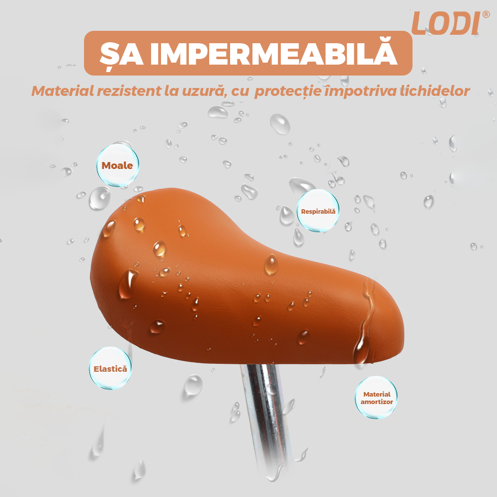 Bicicleta fara Pedale Lodi1116, inaltime reglabila, manere anti-alunecare, sa confortabila waterproof, roti de 12 inch, cauciuc rezistent, 2-5 ani, portocaliu