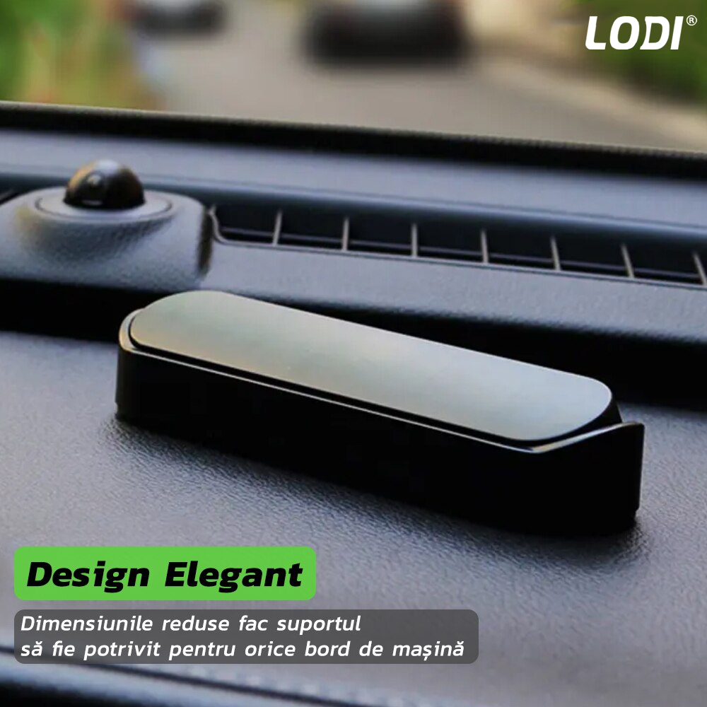 Suport Auto pentru Numarul de Telefon Lodi38, stickere magnetice, adeziv puternic, dimensiuni reduse, negru