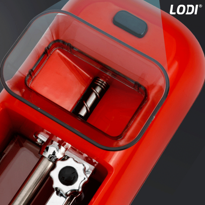 Aparat Electric de Facut Tigari Lodi284, injector tutun, dimensiune standard, ergonomic, accesorii incluse, rosu