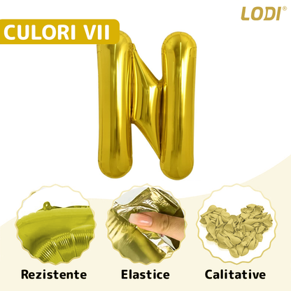 Set 12 Baloane Lodi748, Litere, pentru Petreceri/Aniversari/Evenimente, o singura dimensiune, o culoare, metalizate, folie, model BINE ATI VENIT auriu, 45 cm