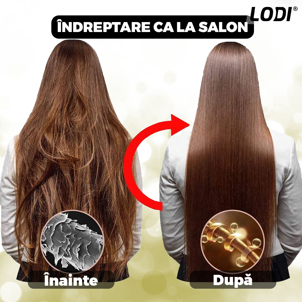 Placa Profesionala de Par 2 in 1 Lodi465, intindere si ondulare par, invelis ceramic, easy lock , par umed si uscat, 210°, alb
